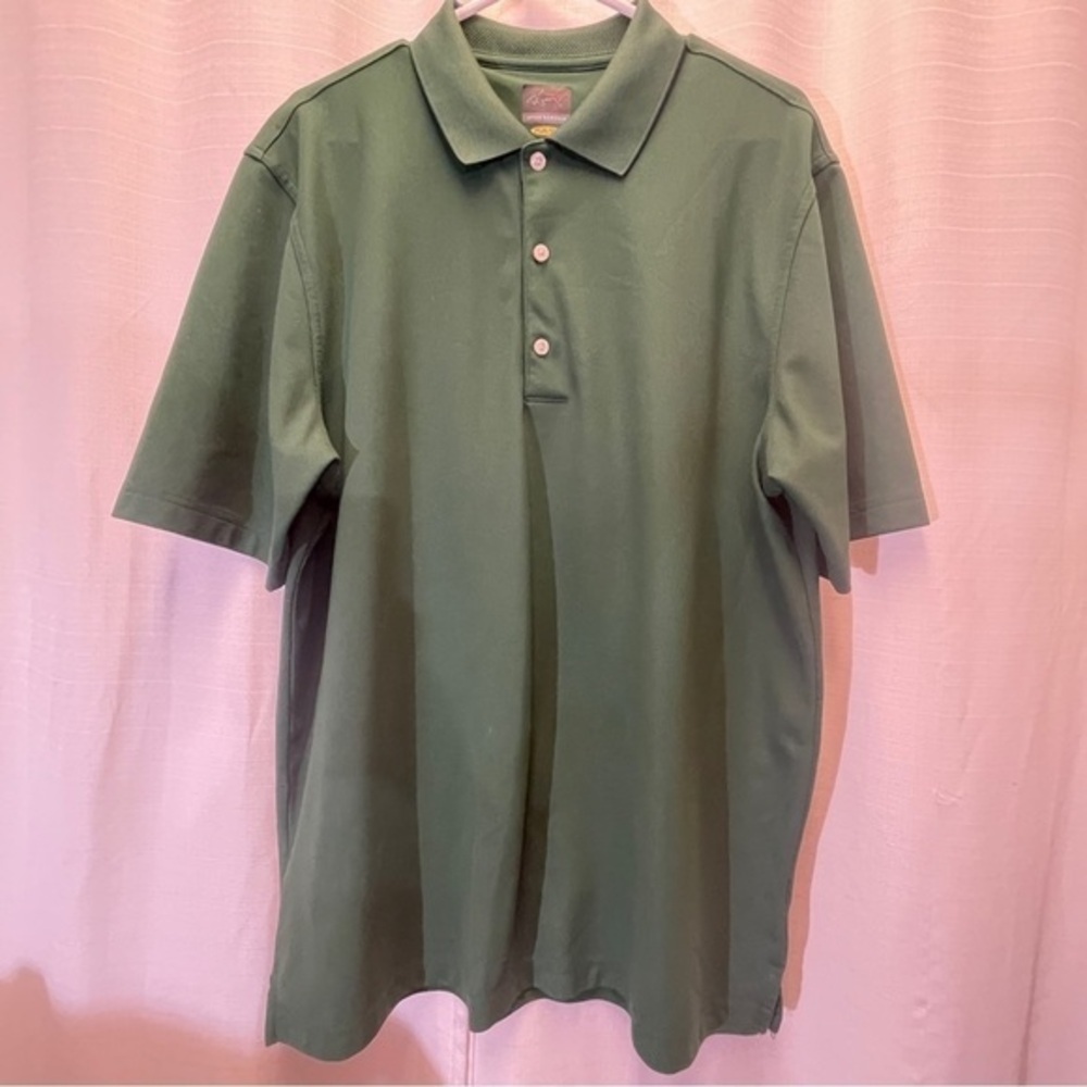 Greg Norman Polo Men’s Green Short Sleeve Size Large